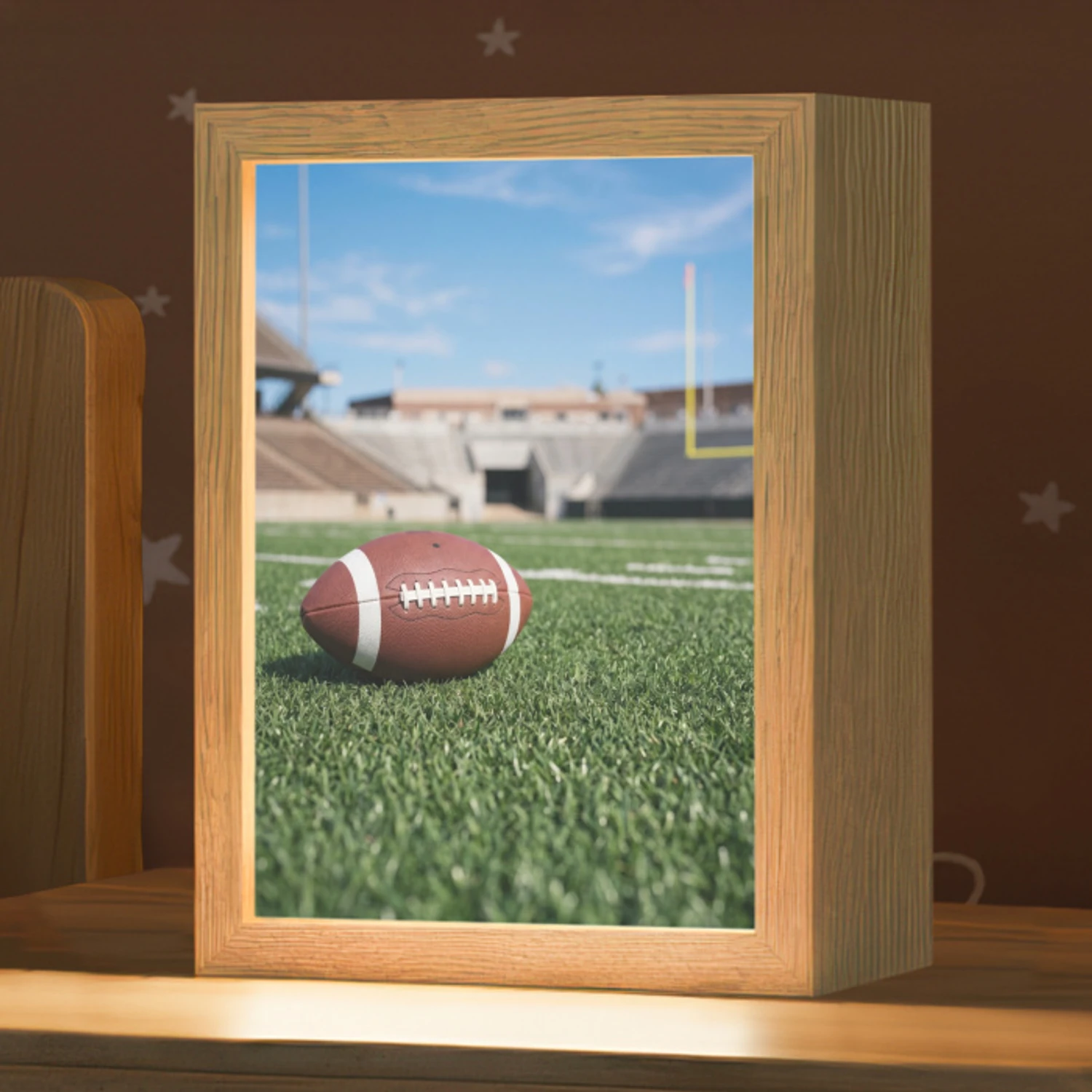 Football - Veld - Stadion - Sport Light Box met kabel (Kinderlampje) klein -zzz_3d_website