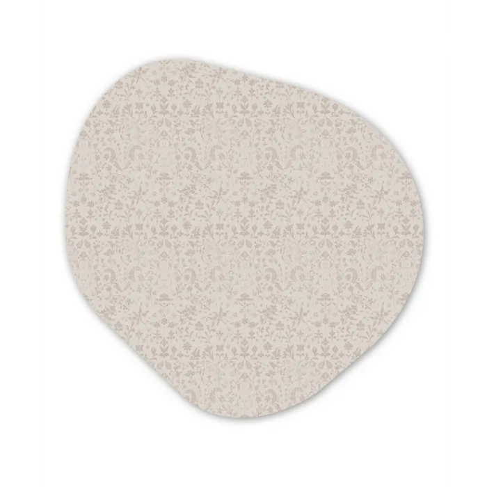 Bloemen - Bladeren - Licht - Taupe Wandcirkel Organisch Forex 3mm klein 629 -3d