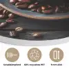 Kop - Koffie - Hout - Bonen Akoestische PET Vilt - Rond klein -closeup_DE