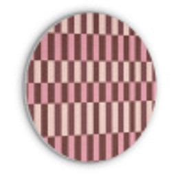 Roze - Rood - Blokjes Akoestische PET Vilt - Rond klein 838 -3d