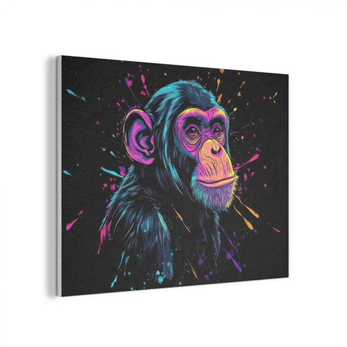 Aap - Verf - Neon - Kleur PET vilt klein -3d