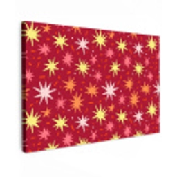 Sterren - Speels - Rood canvas 2cm klein 34 -z3d