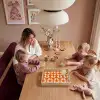 Oranje - Organische vormen - Wit Dienblad Rechthoek middel 911 -sfeer4