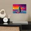 Ijsschots - Pinguïn - Abstract - Lucht poster papier klein -sfeer1