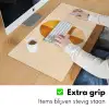 Cirkels - Geel - Minimalistisch Muismat XXL klein -sfeer3