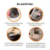 Snoep - Patroon - Rood - Oranje Inductie beschermer vinyl 3mm klein -zzzzzzz-td-werking