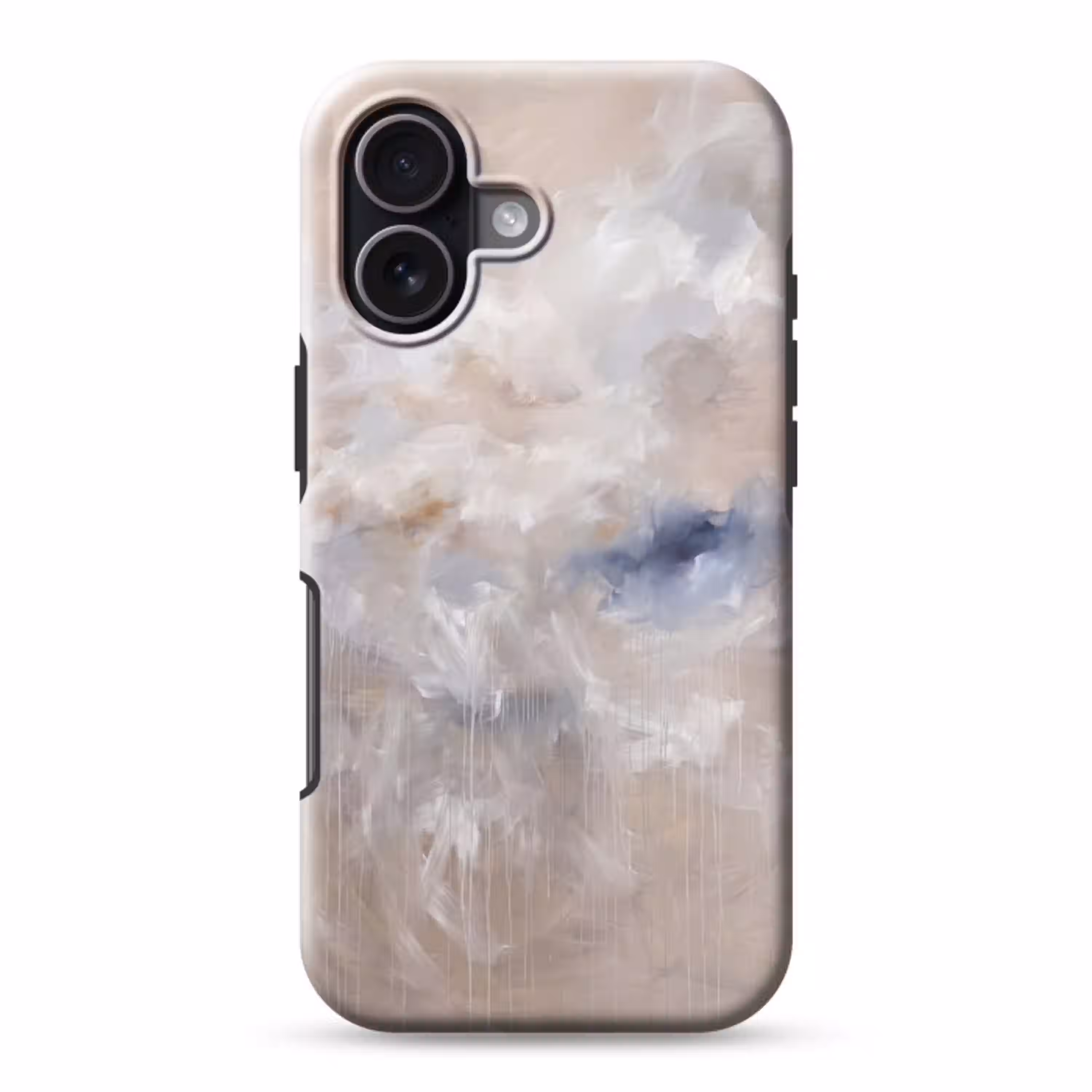 Abstract - Wolken - Sfeer - Modern - Beige Toughcase MagSafe Apple iPhone 17 klein -3d