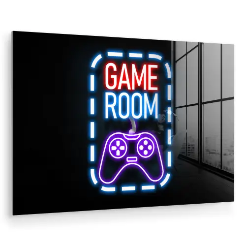 Neon - Quotes - Game room - Controller - Zwart plexiglas 5mm klein -zzzproduct_nieuw