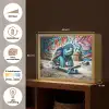 Schildpad - Graffiti - Skateboard - Jongens Light Box met batterij (Wandlamp kind) middel -USP_websiteoverzichtNL