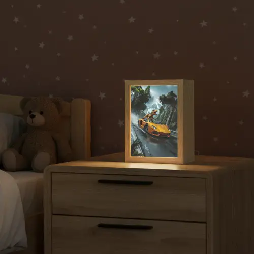 T-Rex - Auto - Regenwoud Light Box met kabel klein -sfeer1_kind