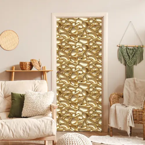 Abstract - Modern - Goud deurposter klein 289 -sfeer2