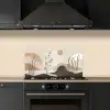 Japandi - Landschap - Beige keuken achterwand spatscherm klein -sfeer1