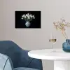 Wit - Bloemen - Tulpen - Vaas poster papier klein -sfeer3