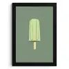 Groen - Waterijsje - Stokje - Illustratie KitchenYeah - Keuken - Fotolijst klein -3d