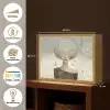 Pluis - Vrouw - Beige Light Box met batterij (Wandlamp) middel -USP_websiteoverzichtDE