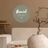 Spreuken - Geniet meer niet - Zomer - Tekst - Genieten Wandcirkel behangsticker klein -sfeer1
