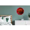 Close up - Bloem- Rood Wandcirkel aluminium klein -slaapkamer