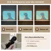 T-Rex - Blauw - Wolken - Zonnebril Light Box met batterij (Wandlamp kind) middel -USP_lichtkleurNL