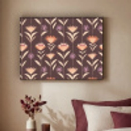 Elegant - Retro - Bruin Textielframe zwart klein 947 -sfeer1