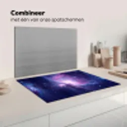Ruimte - Sterren - Kleurrijk Inductie beschermer vinyl 3mm klein -wsfeer7_website