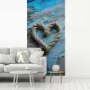Hart - Touw - Hout - Rustiek fotobehang vinyl groot -woonkamer