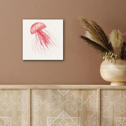 Kwal - Tentakels - Roze aluminium wit klein -sfeer4