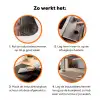 Geometrisch - Patroon - Rood Inductie beschermer vinyl 3mm klein 276 -zzzzzzz-td-werking