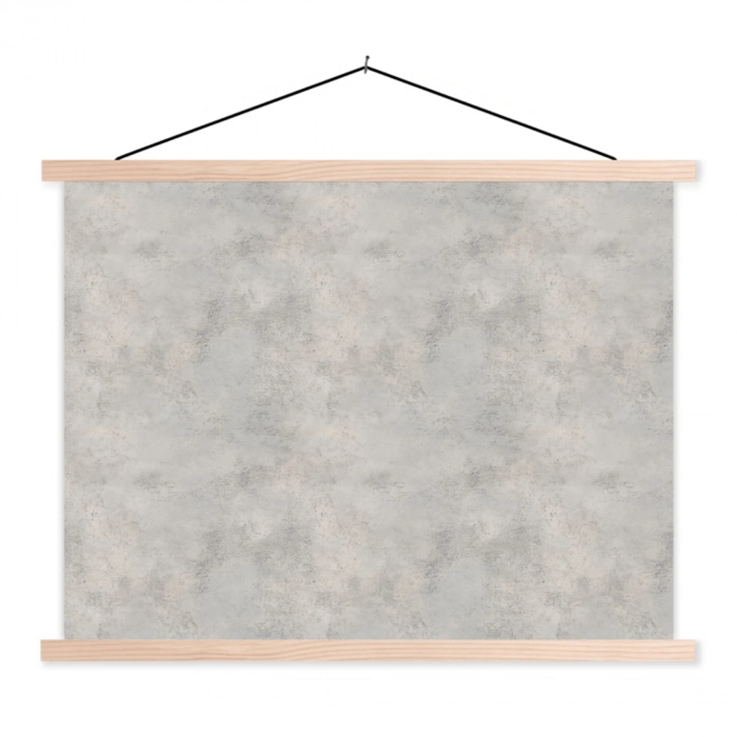 Grijs - Beton - Industrieel textielposter latten blank klein 122 -3d