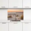 Pier - Zonsondergang - Strand keuken achterwand 2 middel -3d