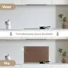 Bruin - Roze - Patroon keuken achterwand spatscherm klein 900 -voor_na_NL