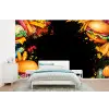 Fastfood - Graffiti - Hamburger - Eten - Modern fotobehang vinyl groot -bed