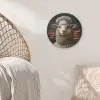Schaap - Kokskleding - Neon - Quote Akoestische PET Vilt - Rond klein -sfeer4