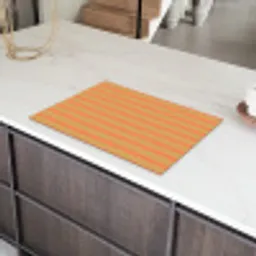 Zee - Rood - Geel - Strepen Inductie beschermer vinyl 3mm klein 276 -sfeer8