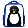 Dierenportret - Pinguïn - kinderen Kinderrugzak - Blauw middel -3d
