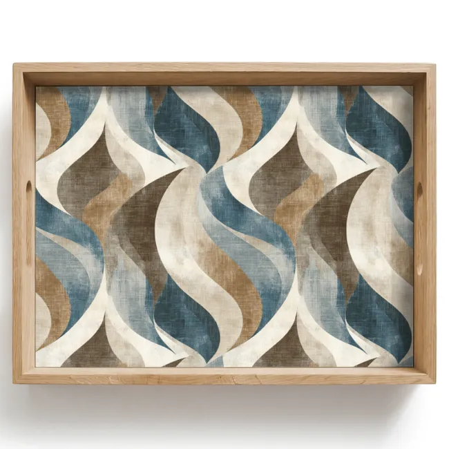 Dienblad - Abstract - Golven - Kleurrijk