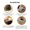 Bladeren - Modern - Groen Inductie beschermer vinyl 3mm klein 276 -zzzzzzz-td-werking