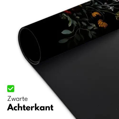 Bloemstuk - Vaas - Zwart Muismat XXL klein -sfeer2