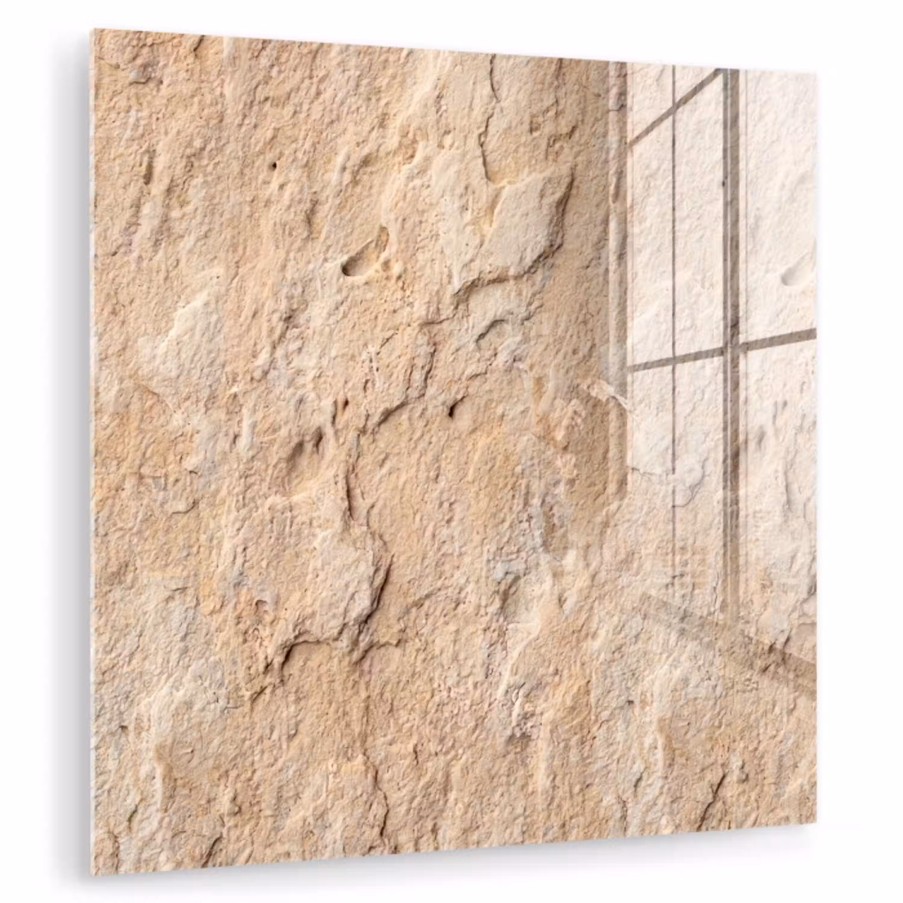 Textuur - Steen - Natuur - Beige plexiglas 5mm klein -zzzproduct_nieuw
