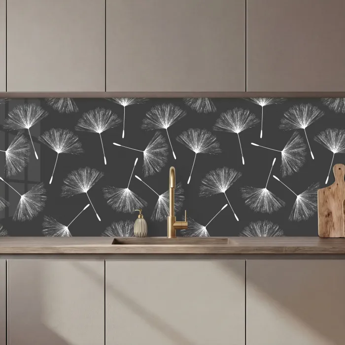Design - Paardenbloem - Plant keuken achterwand 2 middel 871 zz_3dshopping