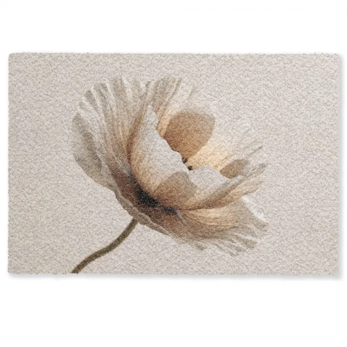 Bloem - Beige - Crème Deurmat klein -zkaufland3d