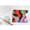 Abstract - Vormen - Kleuren - Stippen muismat rubber klein -witbureau