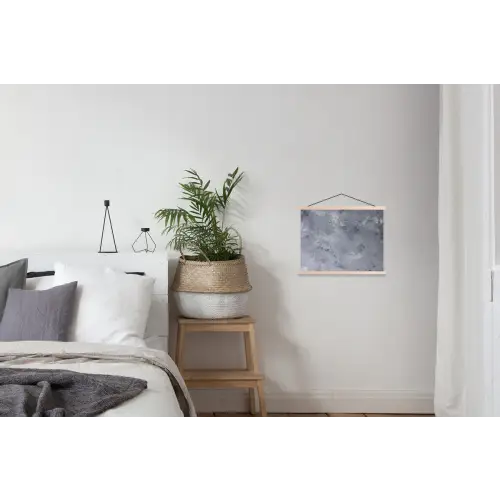 Leisteen - Beton - Retro - Structuren - Grijs - Rustiek textielposter latten blank klein -woonkamer
