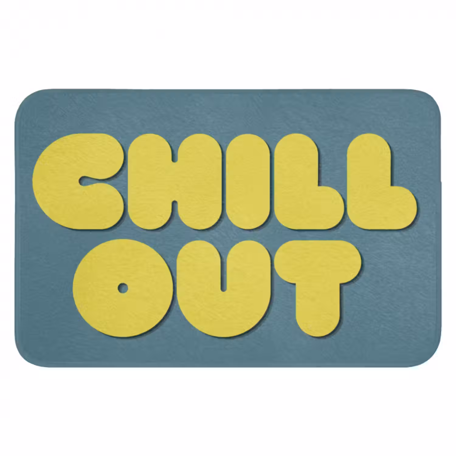Badematte - Chill out - Gelb - Blau