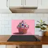 Cupcake - Kleurrijk - Edelstenen keuken achterwand spatscherm klein -sfeer2