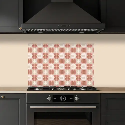 Retro - Klassiek - Roze keuken achterwand spatscherm klein 900 -sfeer1