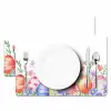 Bloementuin - Kleurrijk - Eieren Placemat vinyl groot -zzsfeer2_Kitchenyeah-website