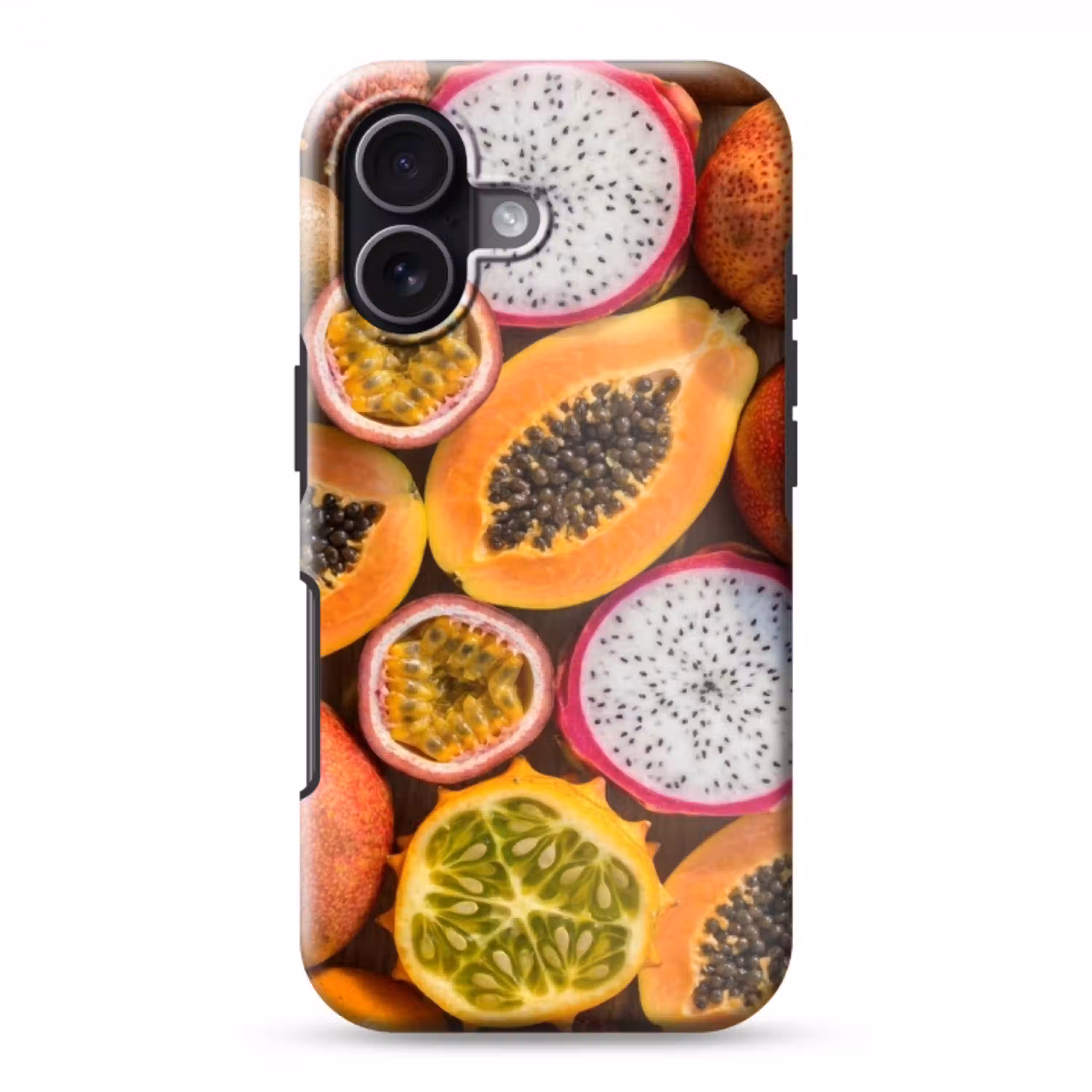 Fruit - Geopend - Tropisch - Eten - Kleurrijk Toughcase MagSafe Apple iPhone 17 klein -3d