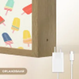 IJsjes - Speels - Kleurrijk Light Box met batterij (Wandlamp) middel 907 -USP_websiteoplaadbaarNL
