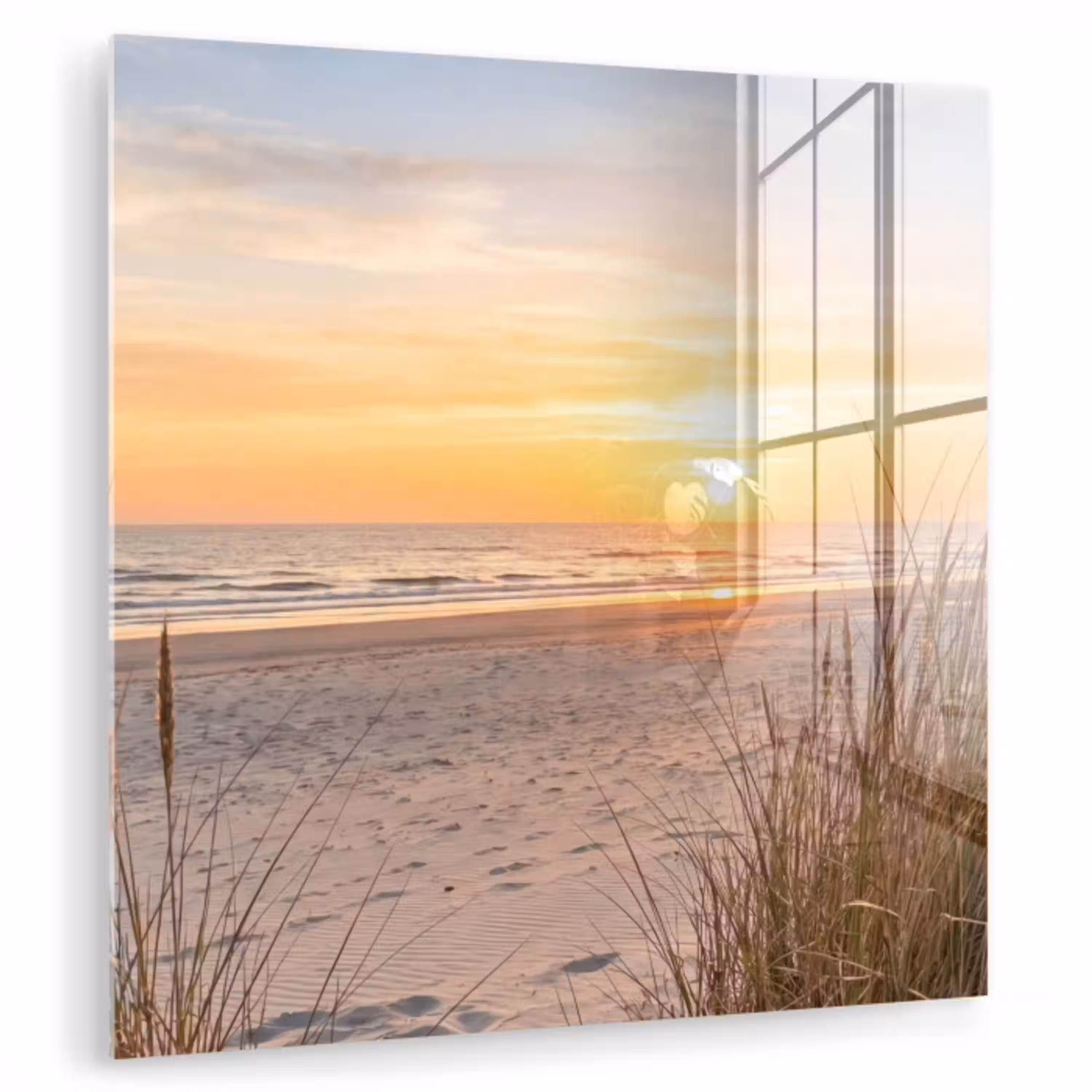 Zonsondergang - Duinen - Zee plexiglas 5mm klein -zzzproduct_nieuw
