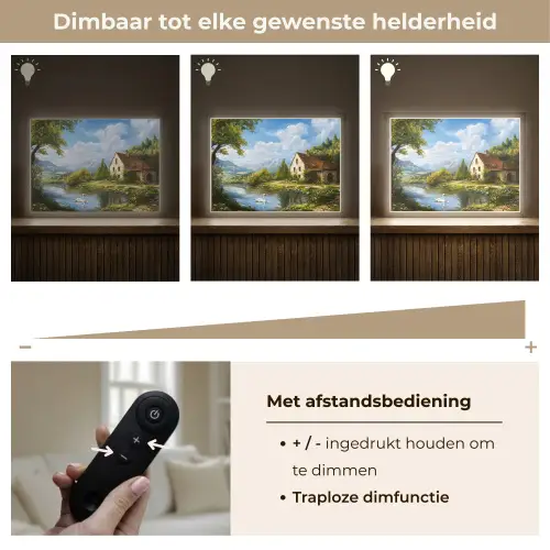 Zwaan - Bomen - Rust Light Box met batterij (Wandlamp) middel -USP_dimbaarNL